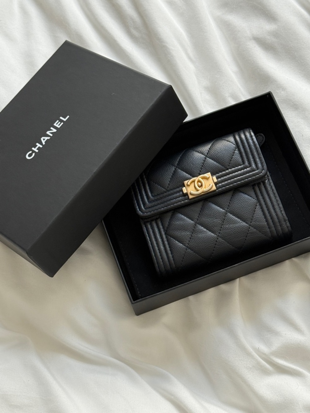 CHANEL Boy Small Flap Wallet